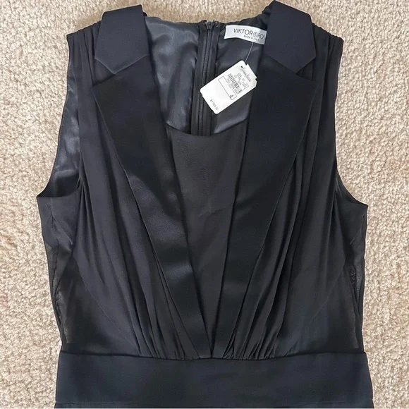 NWT Viktor & Rolf Black Sleeveless Silk Dress! - Picture 7 of 12